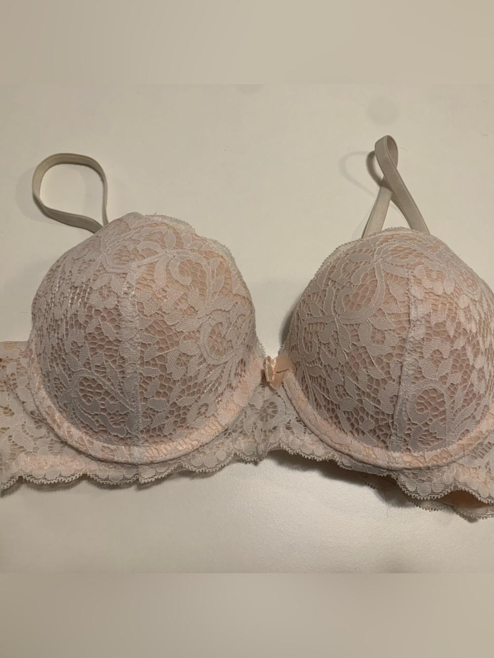 Light Pink Lace Push-up Bra